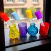 Educational Liquid Measure Tool 4 Colored Science Experiment Cups Mini Measuring Cups  Kindergarten