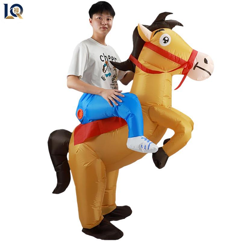 Şişme Caz Atı Kostümü - Cadılar Bayramı veya Noel Partileri İçin Mükemmel