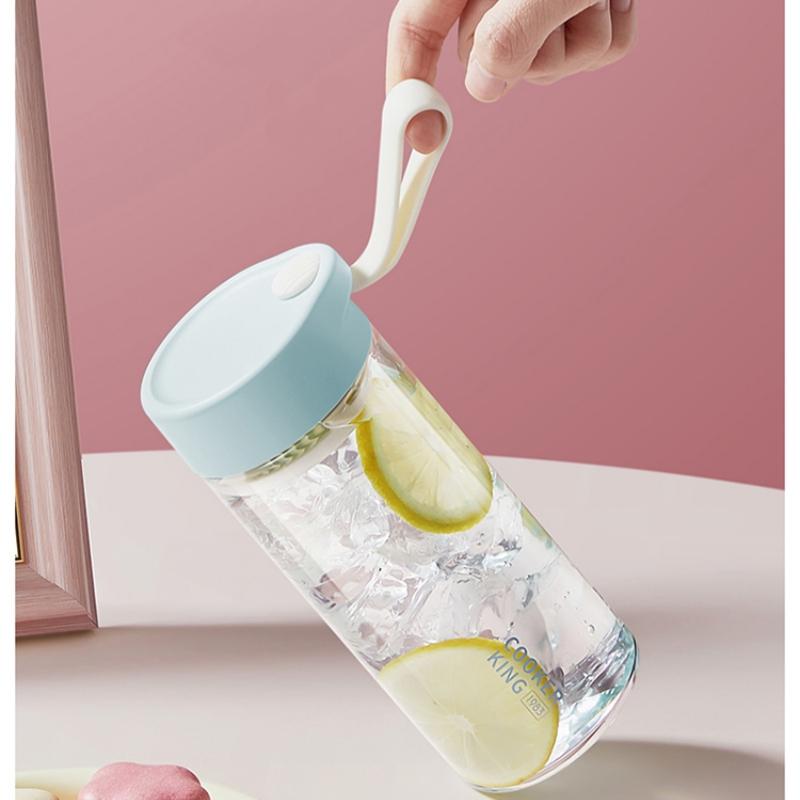 550ml Portable Water Bottle with Filter - Tritan Material Without BPA Sports Water Cup, for Fitness, and Outdoor Activities