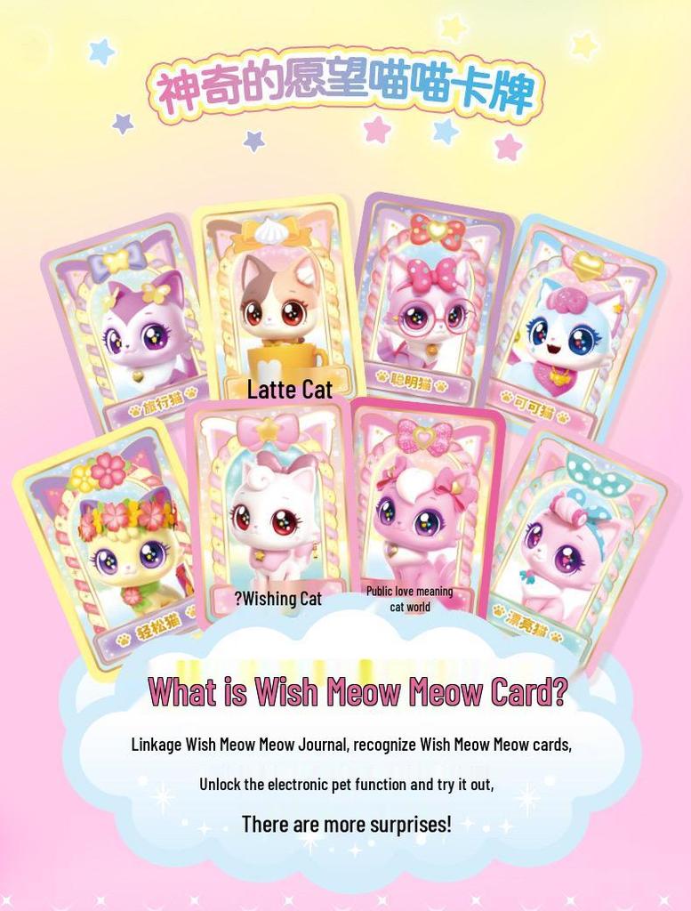 Beautiful Kitten Plush Toy Princess - Wish Meow Meow Birthday Gift for Girls