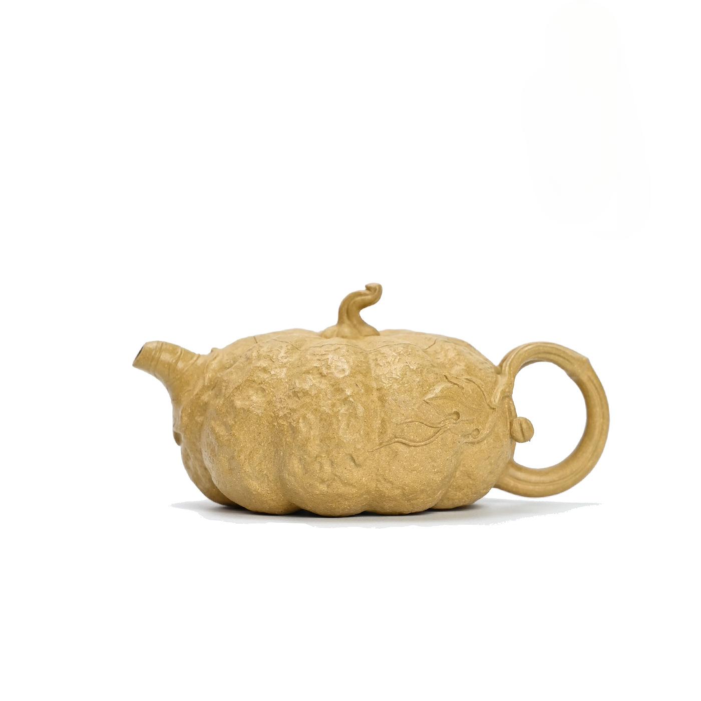 

200ml Creative Yixing Purple Clay Teapots Handmade Pumpkin Pot Raw Ore Section Mud Tea Maker Kettle Chinese Zisha Tea Set Gift