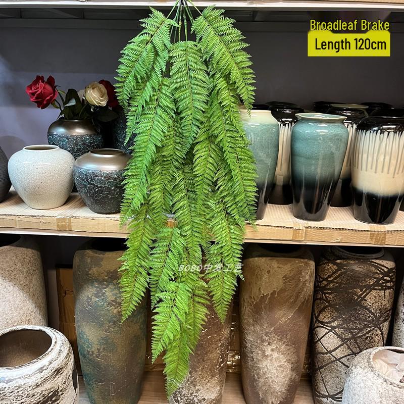 Artificial Spider Plant & Fern Hanging Decor - Trailing Green Vines for Wall & Ceiling