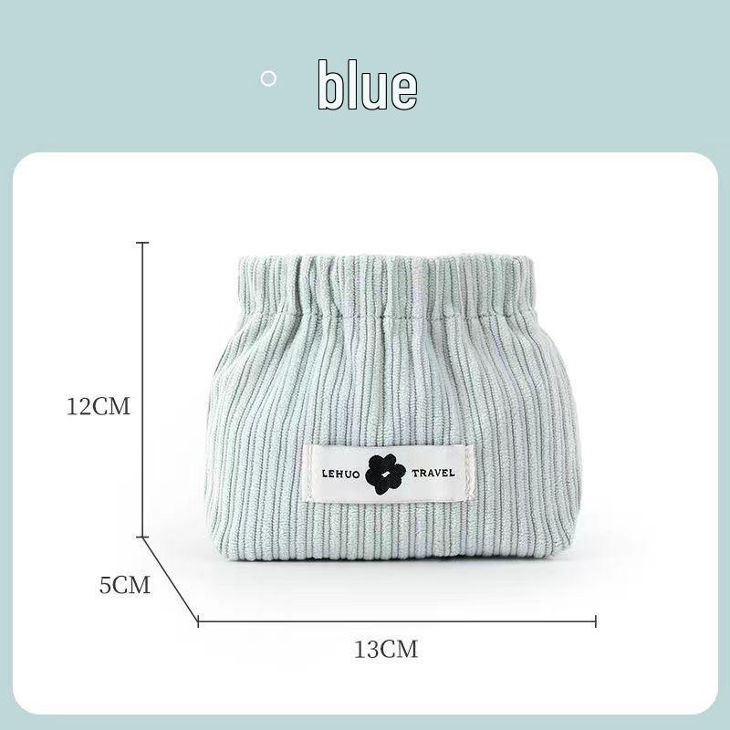 2024 Corduroy Mini Makeup Bag – Coin & Lipstick Portable Storage