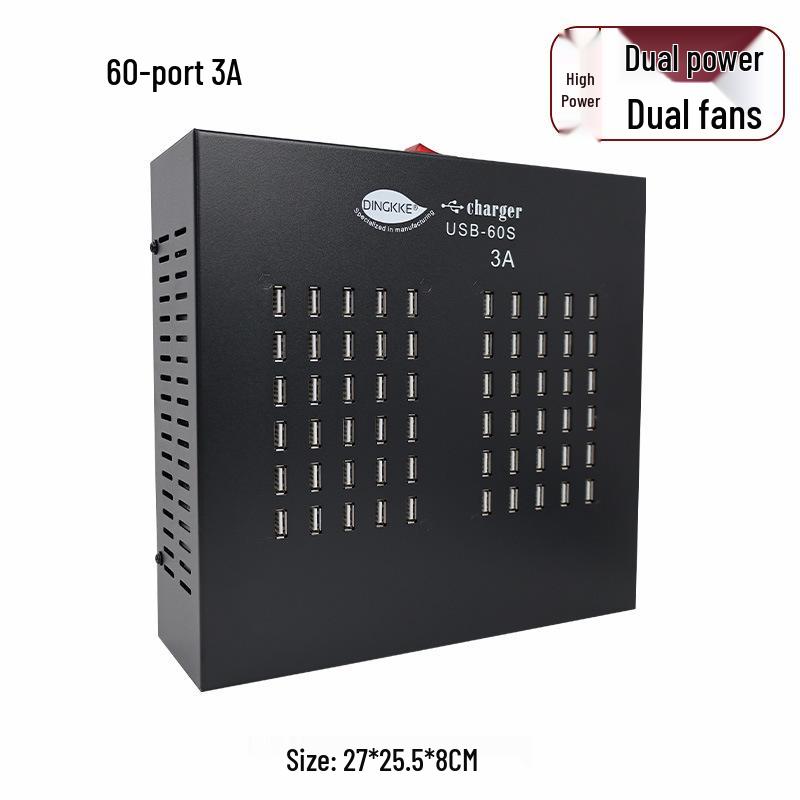USB Multi-Port Charger: 10-100 Port Station with PD/QC3.0 Fast Charging - Charger King