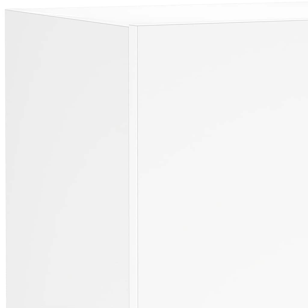 Wandmontiertes TV-Schrank mit LED-Leuchten Weiß 40,5 x 35 x 80 cm