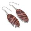 Natural Cappuccino Jasper 925 Sterling Silver Jewelry Earring 2.01" AEE-11029