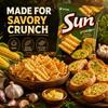 Orion Wavy Corn Chips French Garlic Bread Flavor 70g french‑garlic‑flavor crispy corn snacks