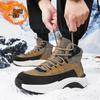 2026 Winter Men's Boots Thickened Plush Warm Cotton Shoes Fashion Casual High-top Boots Winter Men Snow Boots Botas Para Hombre