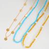3Pcs Bohemian Multilayer Rice Beaded Tassel Waist Chain Vintage Imitation Pearl Blue Gold Color Body Chain Summer Bikini Jewelry