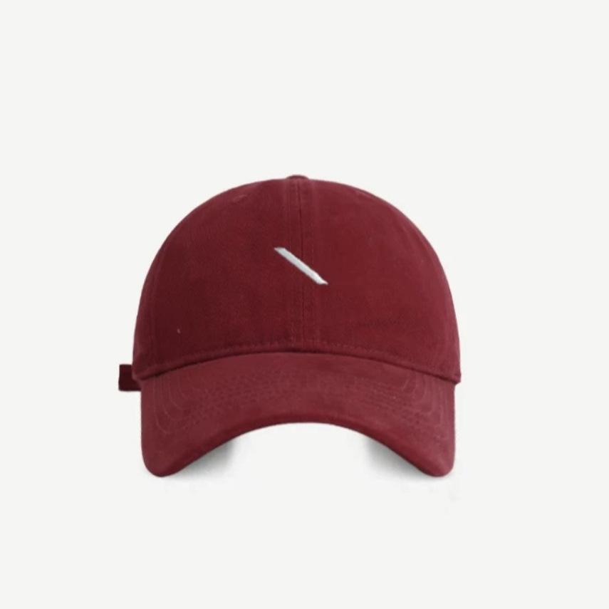 New Versatile Korean style Simple Embroidered Baseball Cap for Women  Wide brimmed Couple Baseball Caps for Men