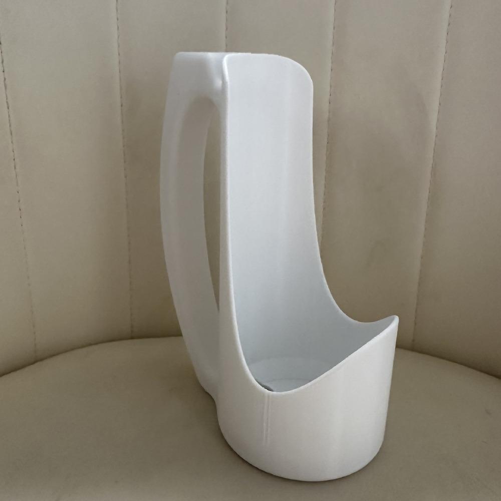 

Reusable 3D Printed Grip for Soda with Handle Energy Drink Holders New Handles for Beverages Can white 2