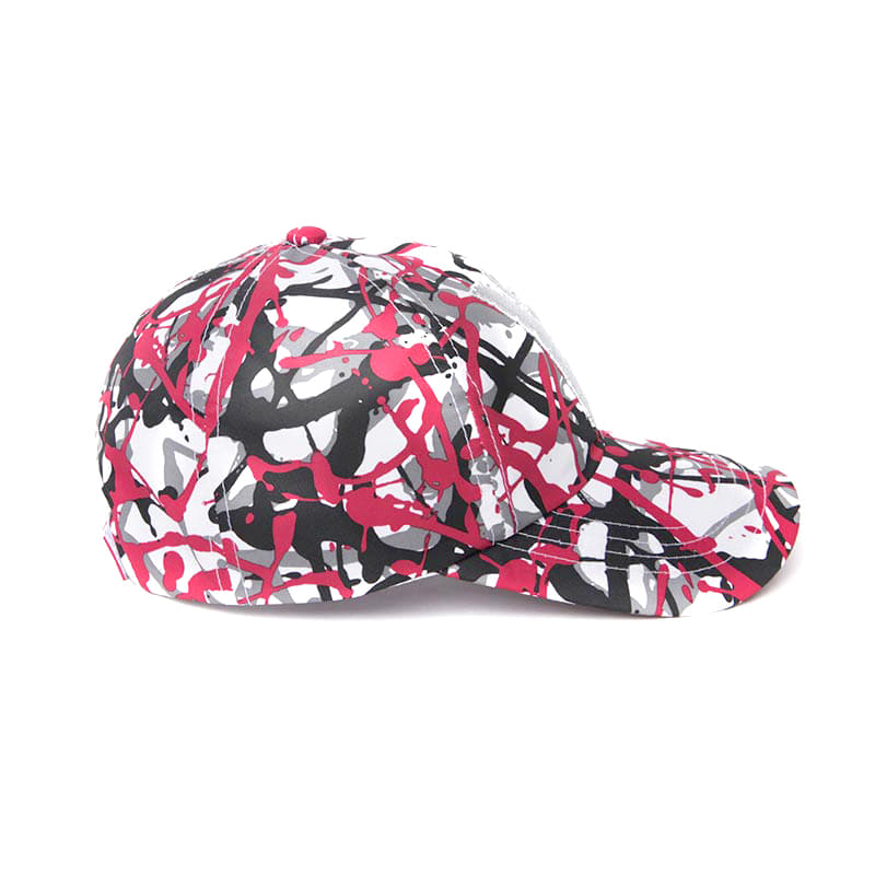 VIBRATE V8 - Camouflage Pattern Ball Cap (Red)