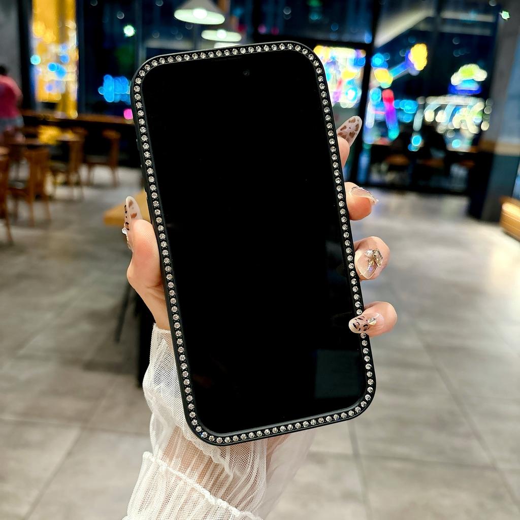 Phone Case For iPhone 11 13 16 ProMax iPhone 13 14 15 ProMax 12 13 ProMax Double-sided Diamond Mobile Phone Case Drop-proof Durable High-end Diamond