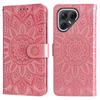 For TECNO Pova 7 5G Case Sunflower Imprint Leather Wallet Phone Cover