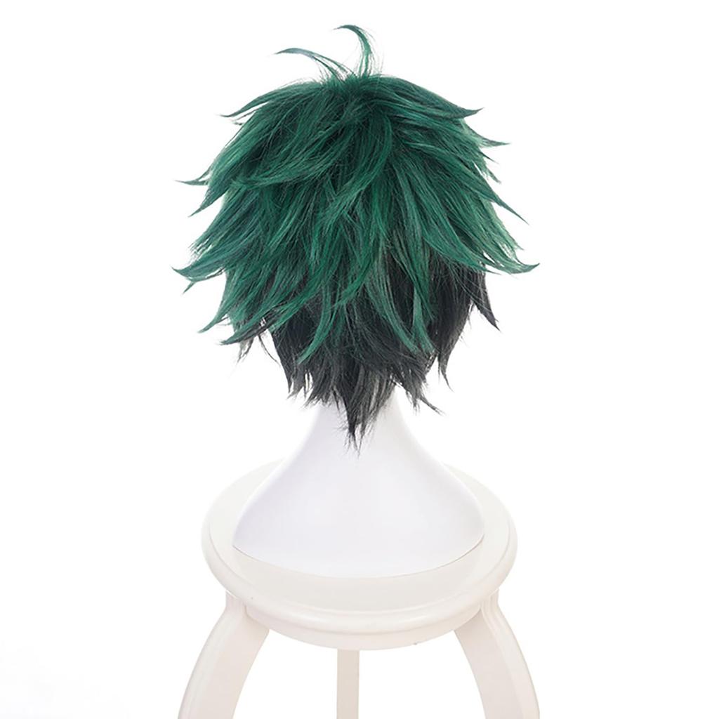 [Milky Time] My Hero Academia Cosplay Anime Uniform Wig for Halloween (Izuku Midoriya, Wig)