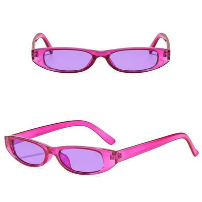 Retro Oval Sunglasses Small Frame Candy Colored Glasses Trendy Fashion Eyewear Uv400 Vintage Small Frame Sunglasses For Outdoor