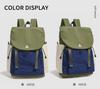 Schoolbag new high-value Mori ins fresh contrasting color splicing backpack women's lightweight travel large-capacity backpack