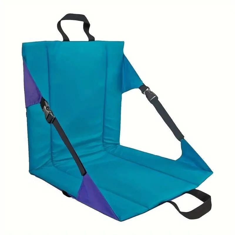 

Outdoor Folding Anti Dirty Seat Cushion Camping Convenience Concert Seat Cushion with Backrest Moisture-proof Camping Mat павлин голубой