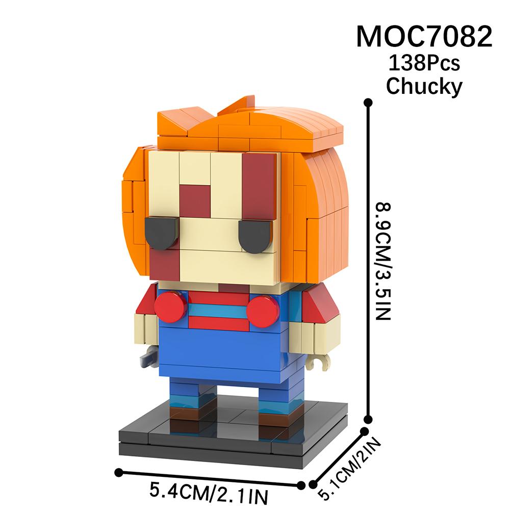 MOOXI Bricks Set Adult Toys For Children Building Blocks Model Kit For Adults MOC Block Assembling Horror Movies BrickHeadz Gift