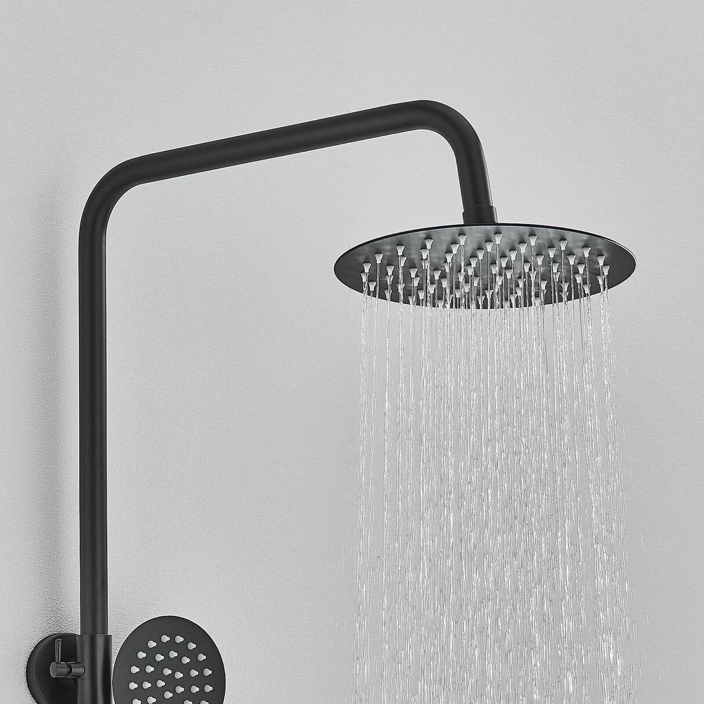 Sprchový systém Černá Rain Shower Set Masážní sprchový panel s ruční sprchou