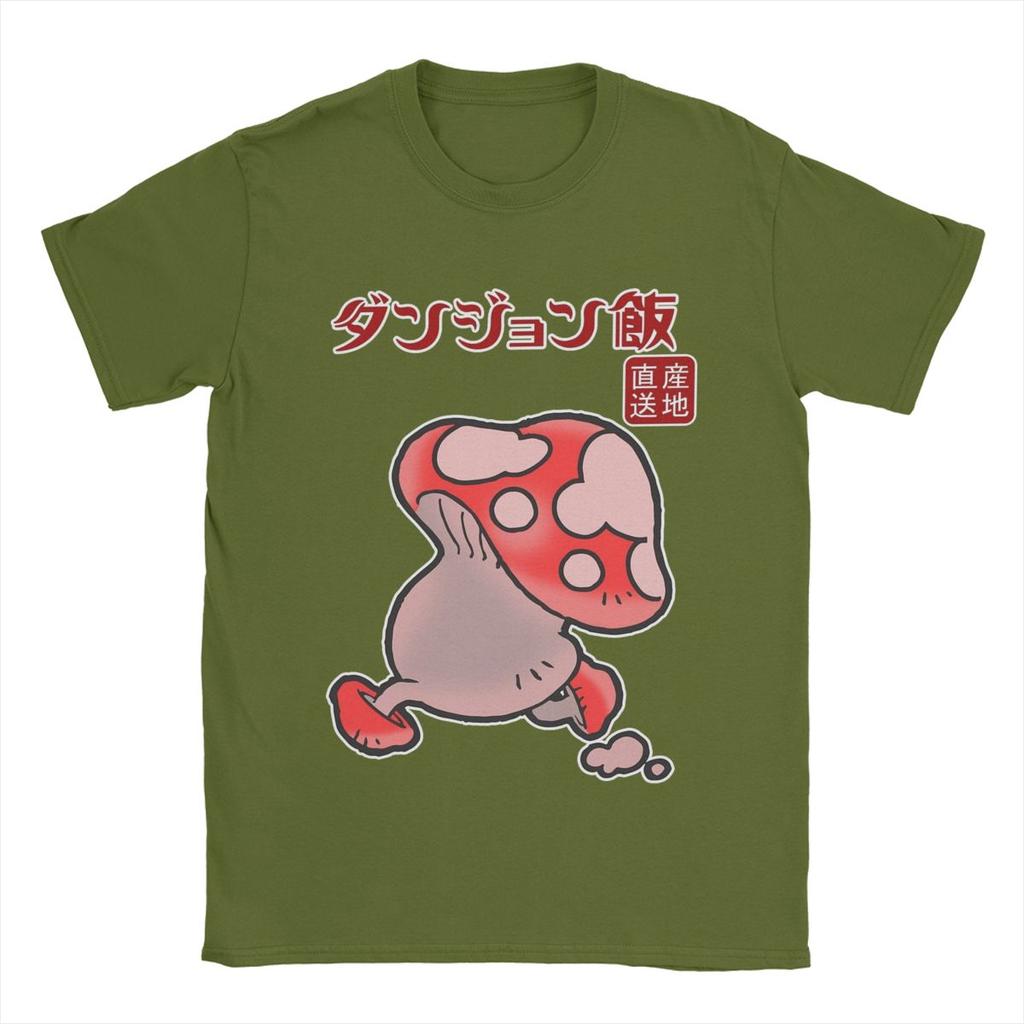 Humorná Lahodná V Podzemí Houbová Trička Pánská Kulatý Výstřih Čistá Bavlna Tričko Anime Trička s Krátkým Rukávem Plus Size Oblečení