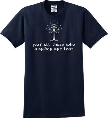 Not All Those Who Wander Are Lost Tree of Gondor Unisex T Shirt (S-5X)