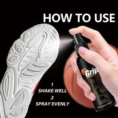 120 ml hordozható cipőmarkolat spray sportcipőkhöz, csúszásgátló tapadásjavító tánchoz, téli fociba, teniszhez, röplabdához, kosárlabdához, golfozáshoz