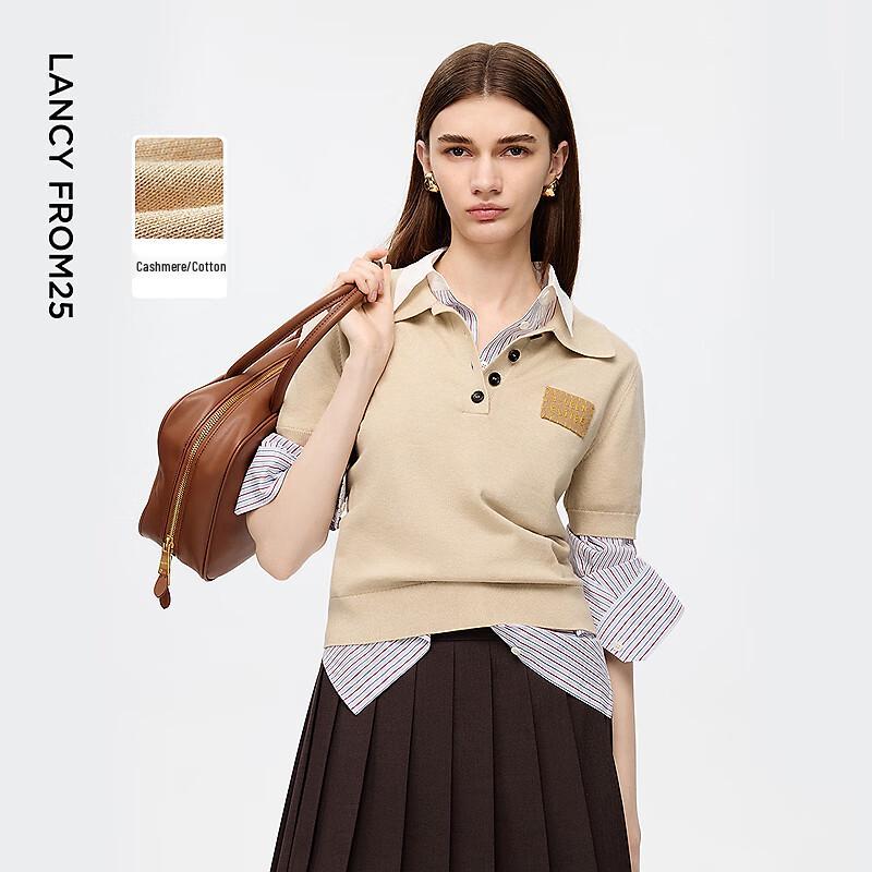 LANCY EUROPE EiLEEN ELITEE Вязаная рубашка поло в стиле old money S