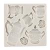 3D Teapot Silicone Moulds Flower Wedding Cake Decorating Tools Fondant Mould DIY Cupcake Baking Clay Candy Chocolate Gumpaste Mould
