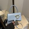Niche design personalized trend small square bag solid color trend simple women's bag oblique span handbag