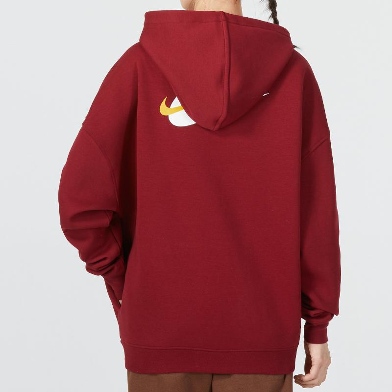 Nike NSW Premium Fleece Hoodie Women Hoodie Red FB7650-677