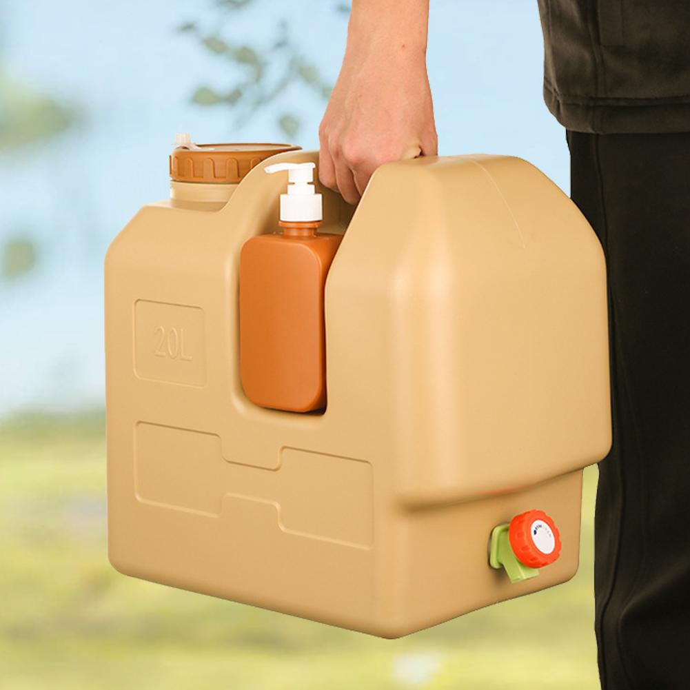 11/12/20L Water Containe with Spigot and Soap Dispenser Portable Camping Water Jug Water Storage Carrier for Outdoor Picnic Car