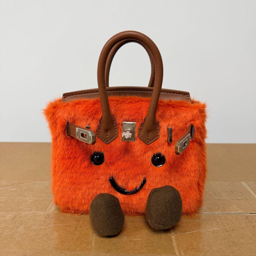 Jllycat Cute Fluffy Platinum Doll Crossbody Elf Handbag