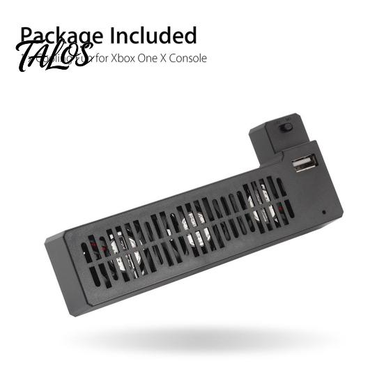 External 3-Fan USB Cooling Fan Cooler for Microsoft Xbox One X Game Console