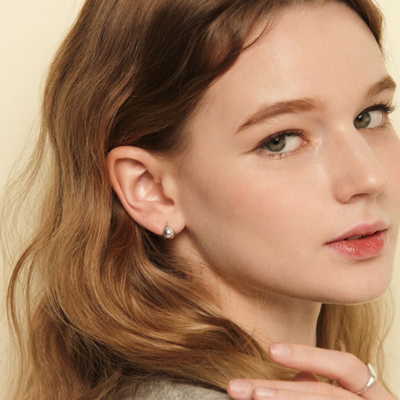 Murmeln [925silber] Tropfen Ohrstecker