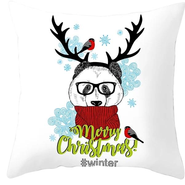 Santa Claus Socks, Elk Sheep, Christmas Tree Christmas, Christmas Decoration Pillow Sleeve Bedroom Sofa Restaurant Pillow Cover
