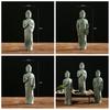 Grön Sandsten Buddhistisk Prydnad Sittande Ställning Sandstens Buddha Kreativ Utomhus Trädgård