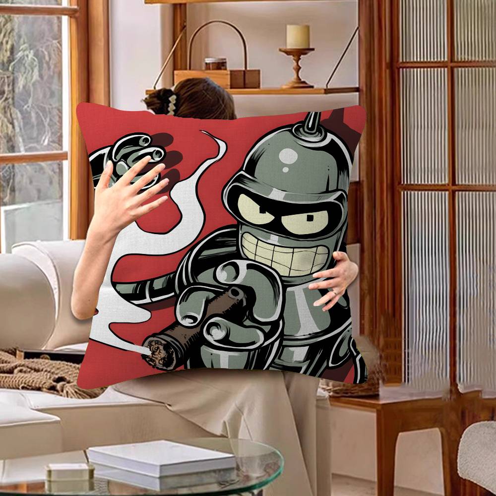 Animated Futuramas 45*45cm Cushion Cover Pillow Cover Decor Pillowcase Home Pillowcase for Couch Pillow