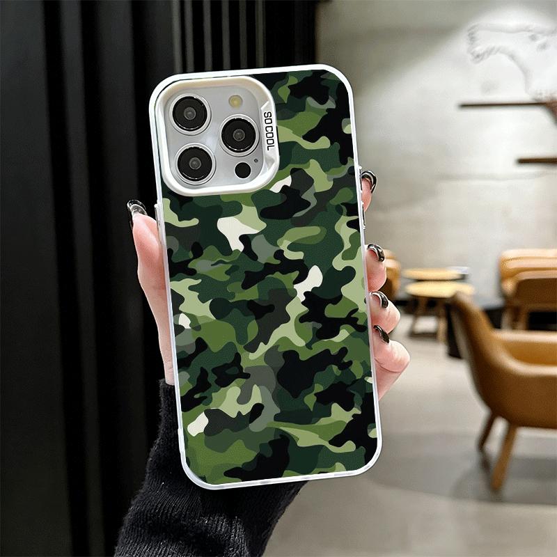 Camouflage Military Pattern Shockproof Phone Case for iPhone 17 Air 16 16E 15 Pro Max 14 Plus 13 Mini 12 Back Cover Anti Fall Fu