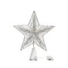 Luminous Wrought Iron LED Pentagram Tree Topper Star Decoration