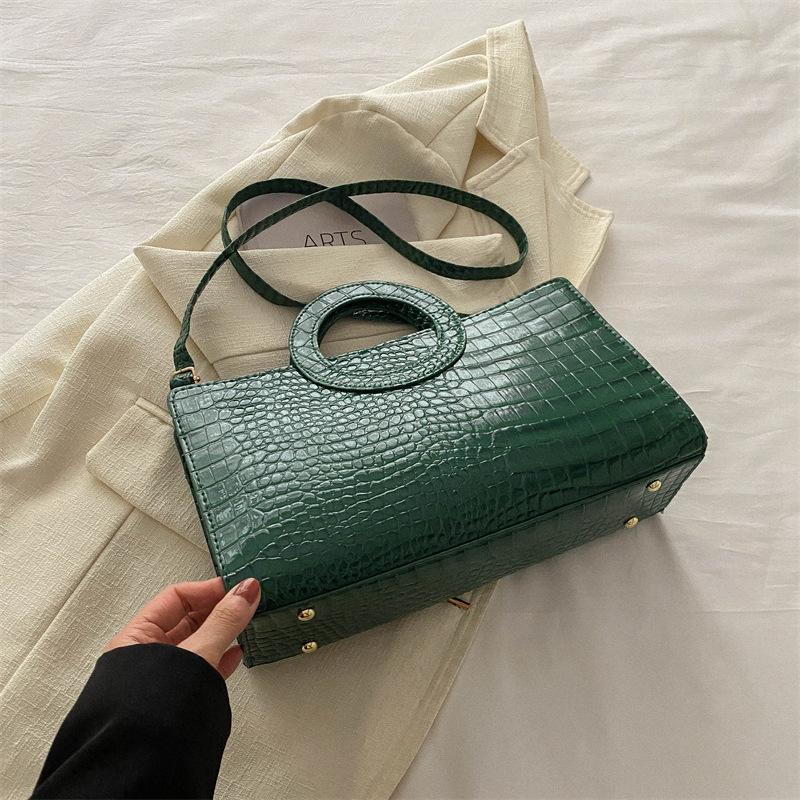 

Популярна в цьому році сумка-тоут, зима 2024, нова сумка, жіноча модна повсякденна сумка-месенджер, проста індивідуальна сумка через плече зелений