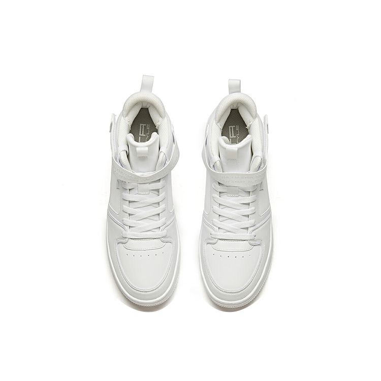 Anta High-Top Skate Shoes Women Sneakers White 92948061-1