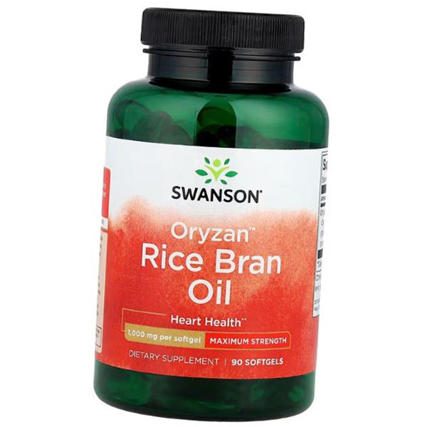 

Олія рисових висівок з високим вмістом гамма-оризанолу, Oryzan Rice Bran Oil 1000, Swanson 90гелкапс (72280119) 90softgels