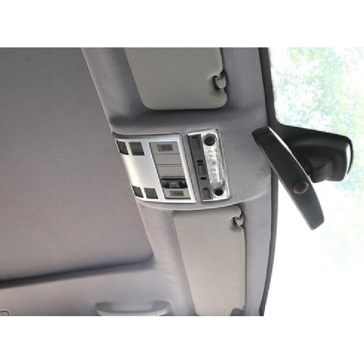 Fit For BMW X3 E83 2006-2010 Matte Silver Roof Reading Light Frame Decor Cover