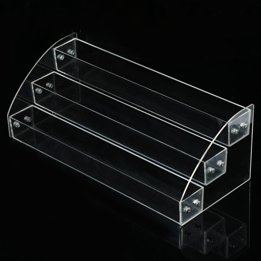 Sturdy and Stable Acrylic Nail Polish Rack Two Layer Perfume Organizer  For Countertop Display
