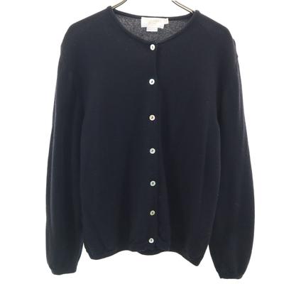 Made In Italy Long Sleeve Knit Cardigan M Black Women Used