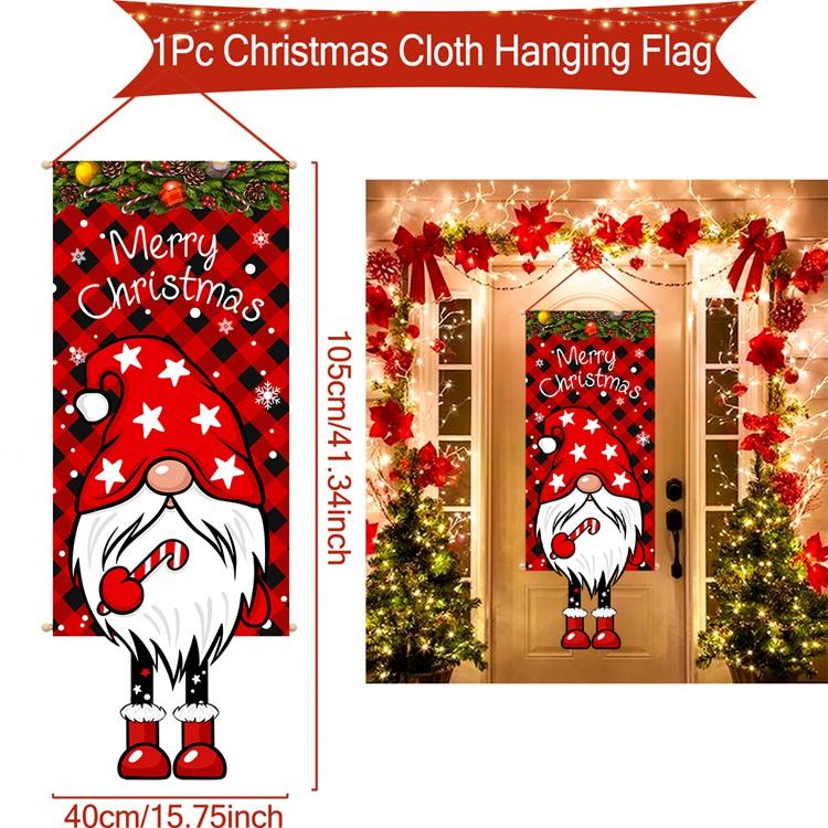 Christmas Hanging Flag Merry Christmas Decorations For Home 2025 Navidad Kerst Natal Noel Xmas Tree Ornaments Supplies Decor