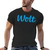New Wolt Logo Blue Food Delivery T-Shirt T-Shirt T-shirt for a Boy Quick-drying T-shirt Mens Big and Tall T Shirts