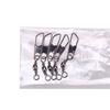 100 Pcs Stainless Steel Fishing Barrels Swivels Fishing Barrels Line Connector Accessory for Saltwater Freshwater