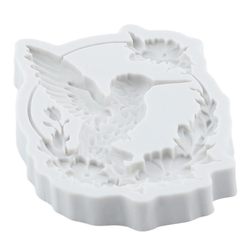 Hummingbird Silicone Mold Wreath Fondant Molds Cake Decorating Tools Cupcake Topper Candy Sugar Craft Gum Paste Polymer Clay